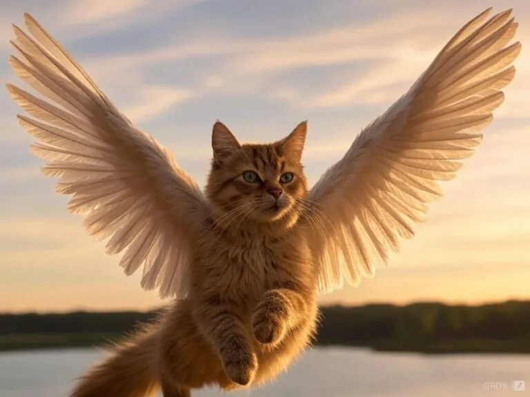 Flying cat